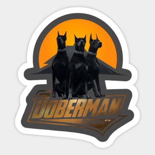 Doberman Pinschers (logo) Sticker